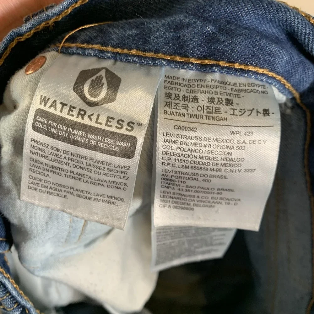 Levis 501 Jeans Mens 33x31 (32x29) Blue Button Fly Original‎ Fit Straight Leg